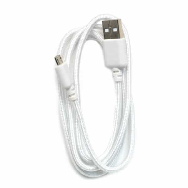 Καλώδιο σύνδεσης Κορδόνι Ancus USB σε Micro USB με Ενισχυμένες Επαφές Λευκό 5210029008689