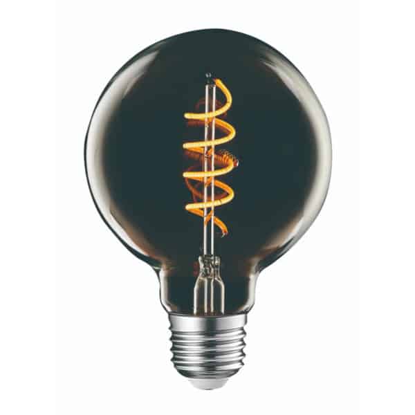 lampa-led-filament-g95-4w-flex-art-smoky-titanium-dimmable-universe