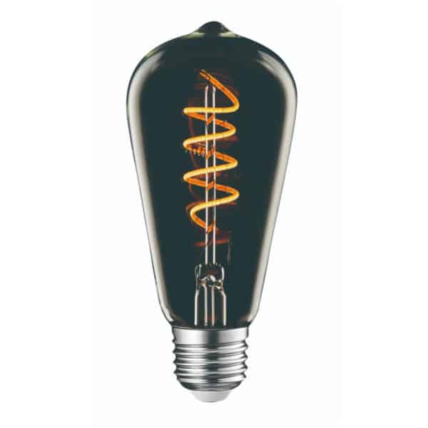 lampa-led-filament-st64-4w-flex-art-smoky-titanium-dimmable-universe